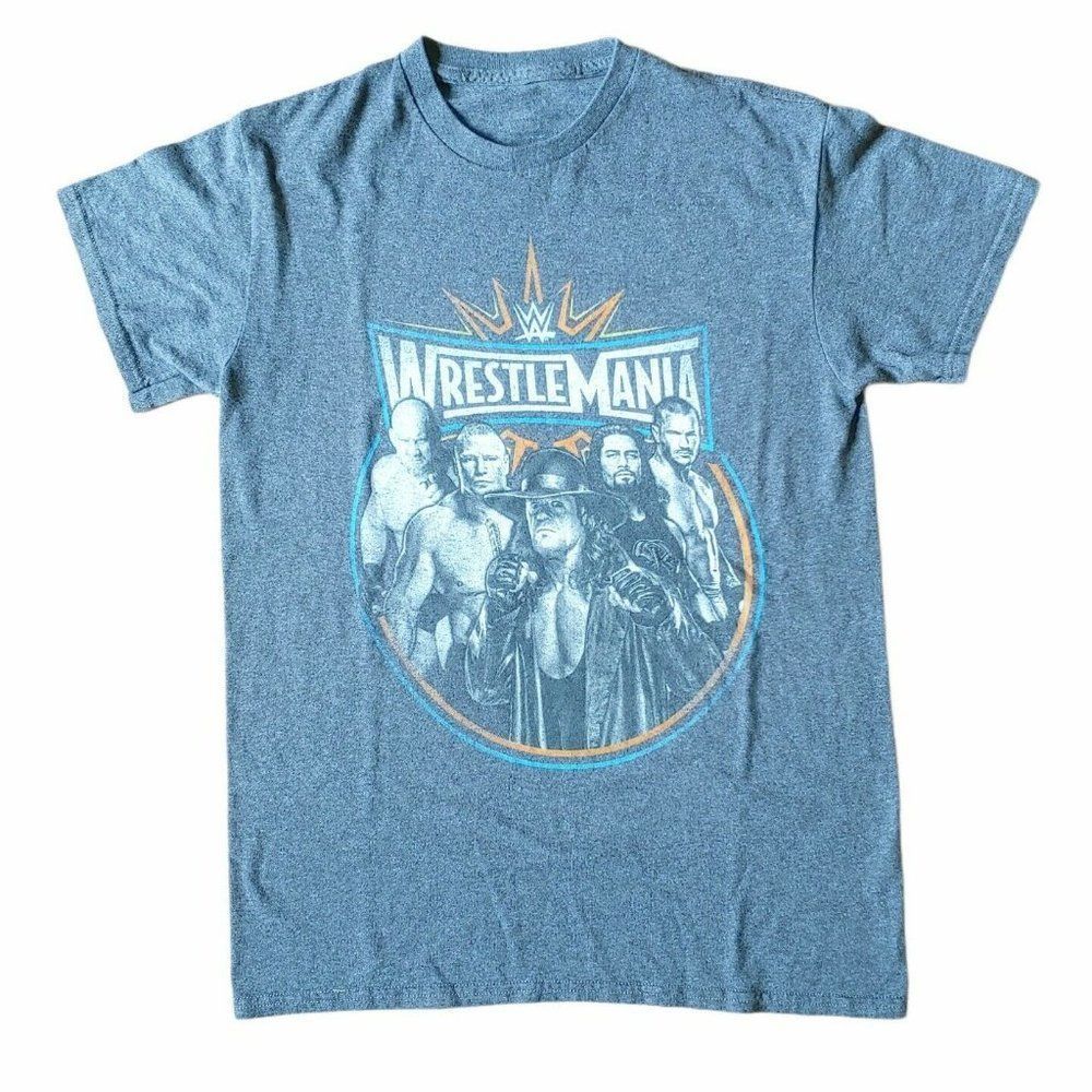 Official WWE 2017 WRESTLEMANIA Undertaker Lesnar Orton t-shirt